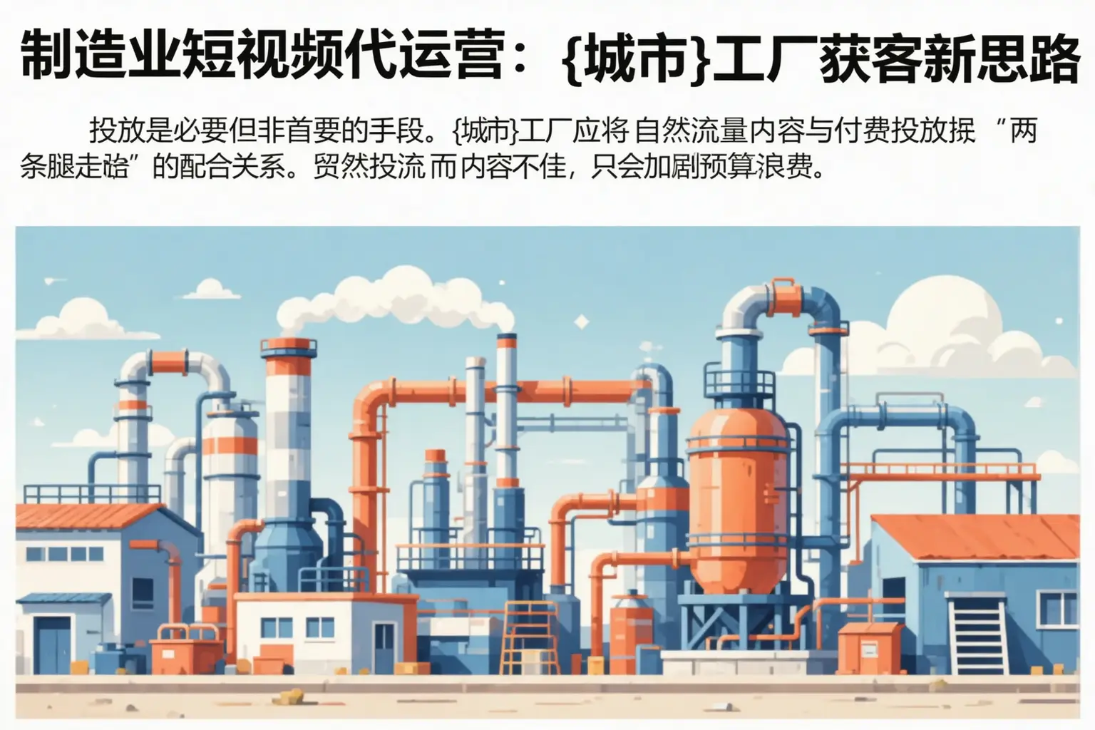 制造业短视频代运营:镶黄旗工厂获客新思路